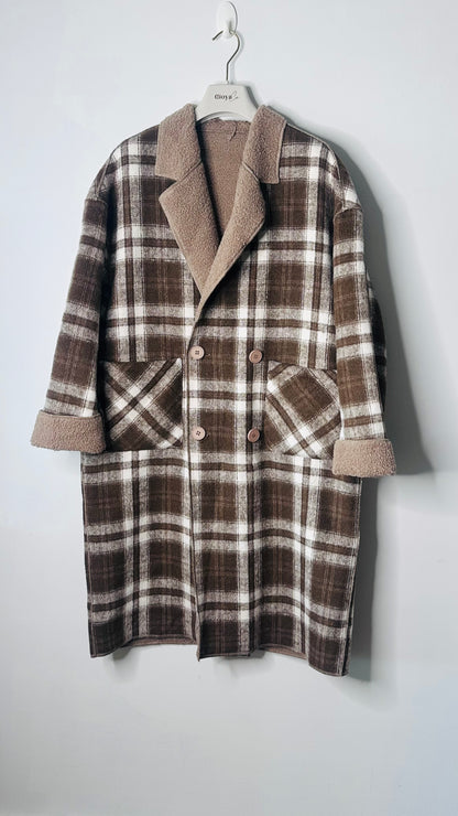 Abrigo de cuadros reversible +1 color