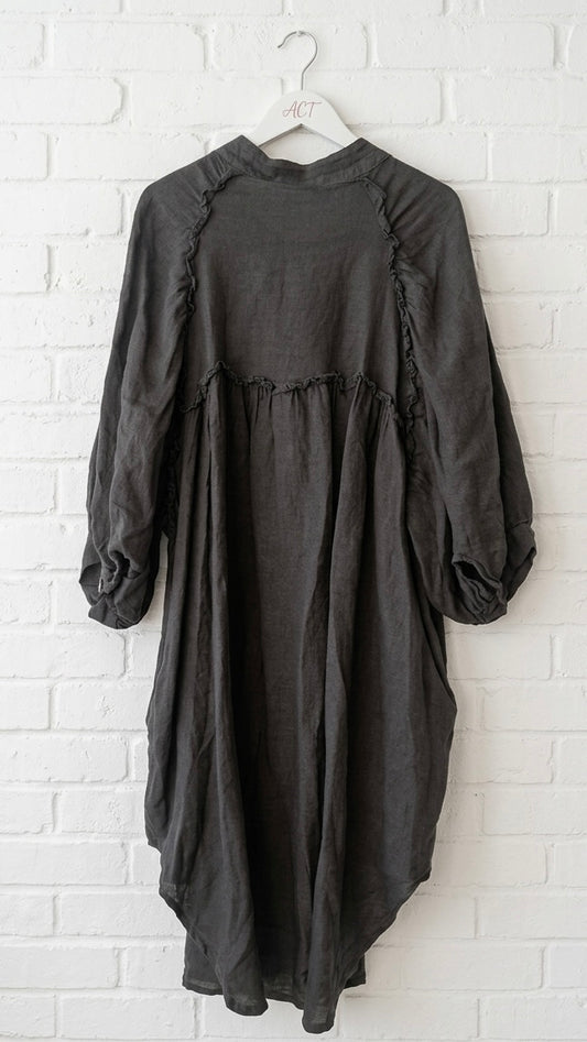 Vestido túnica de lino