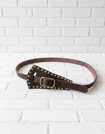 Cinturón de cuero con tachuelas +2 colores