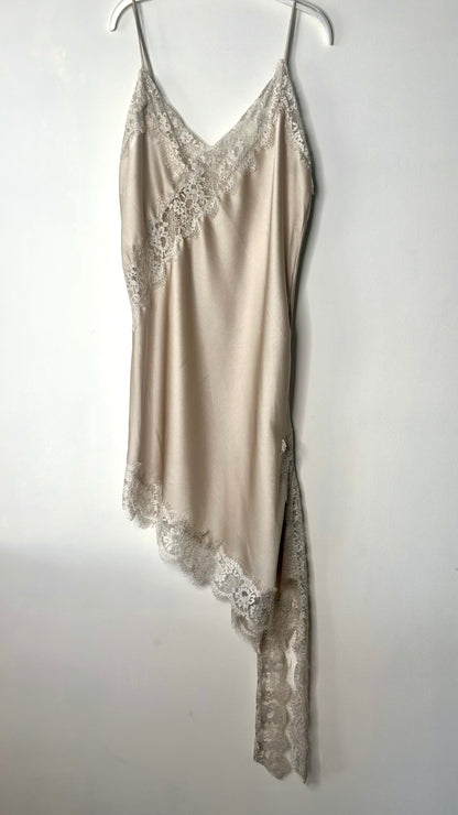 Vestido lencero asimétrico  + 5 colores