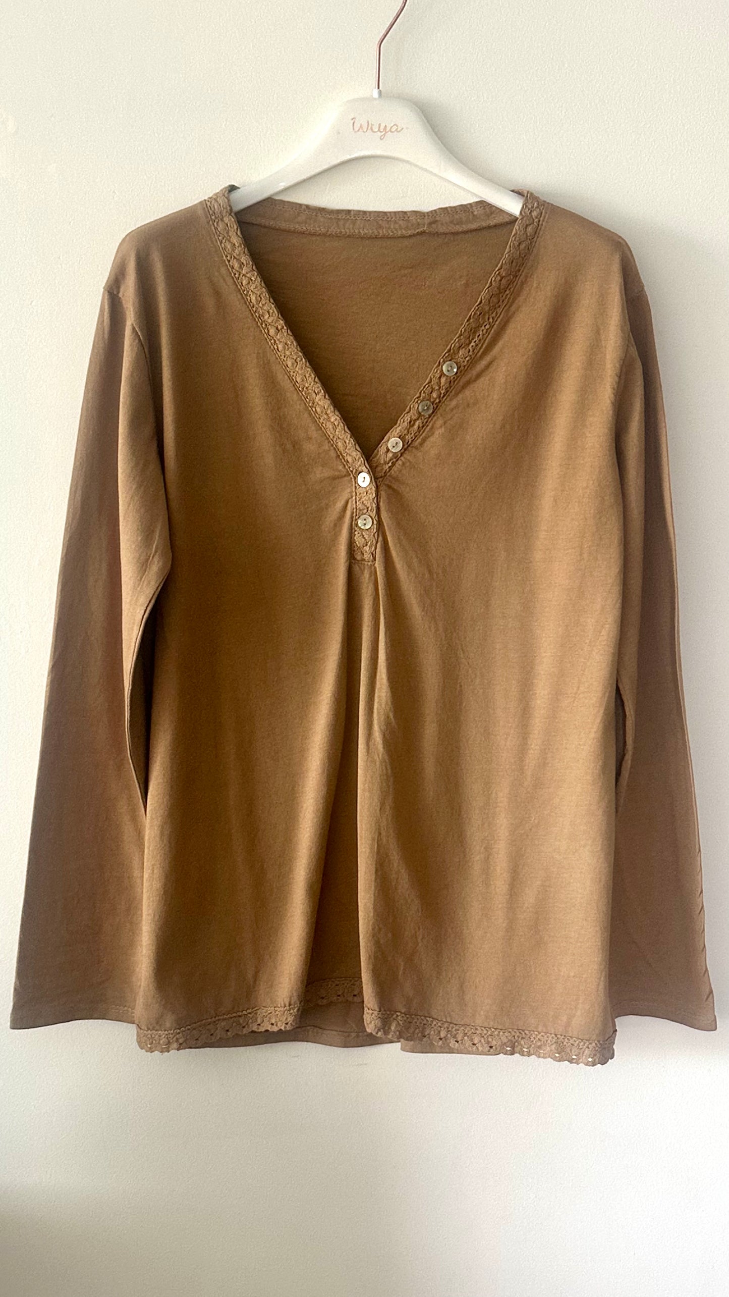 Camiseta básica botones +4 colores