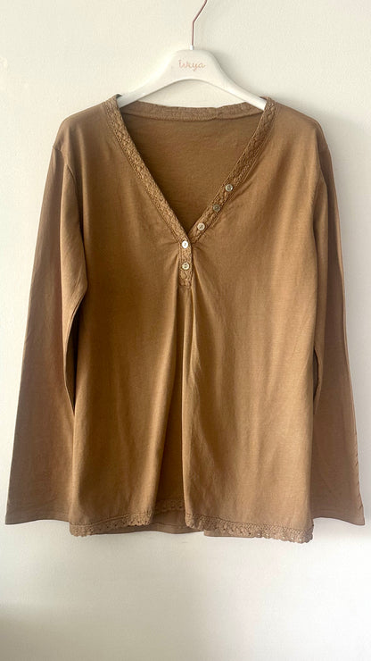 Camiseta básica botones +4 colores