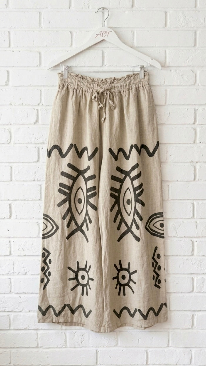 Pantalón boho ojo místico