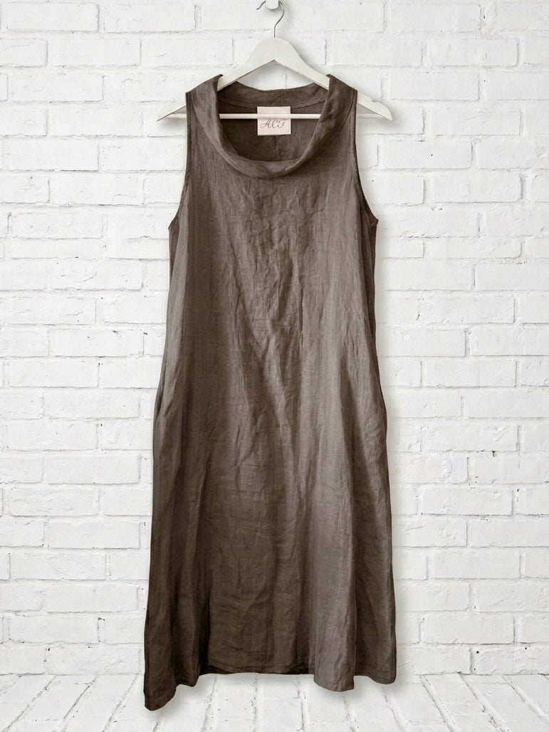 Vestido lino Valeria+9 colores