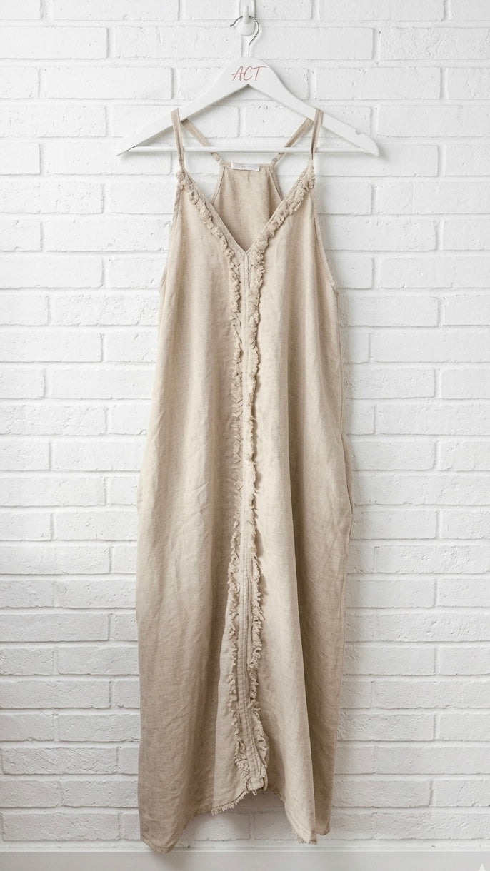 Vestido lino desfilado +7 colores