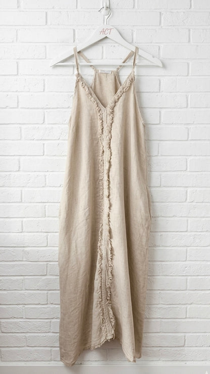 Vestido lino desfilado +7 colores