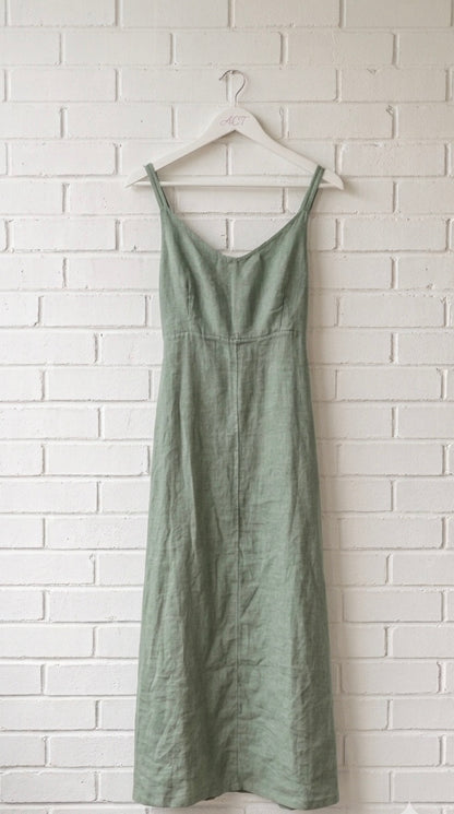 Vestido de lino oasis fluido +9 colores