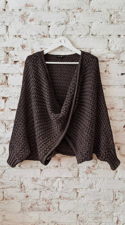 Cárdigan Poncho Cruzado +5colores