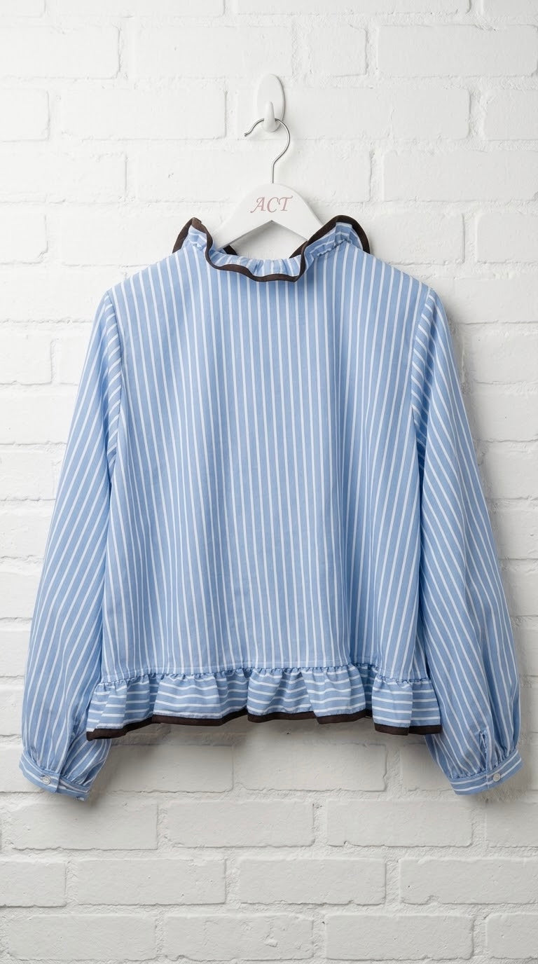 Blusa Rayas Volantes Romantique