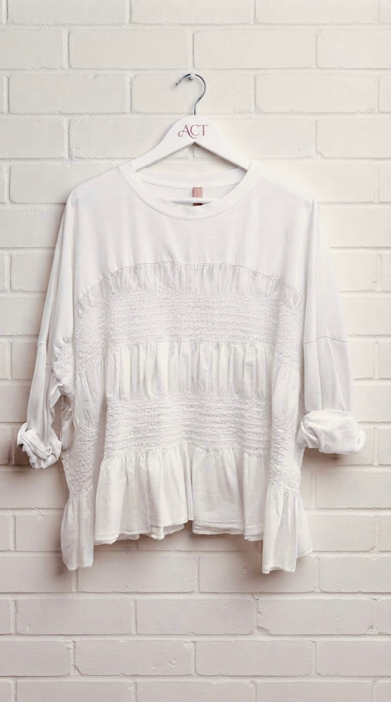 Camiseta Basic Manga Larga Nido de abeja +5 colores