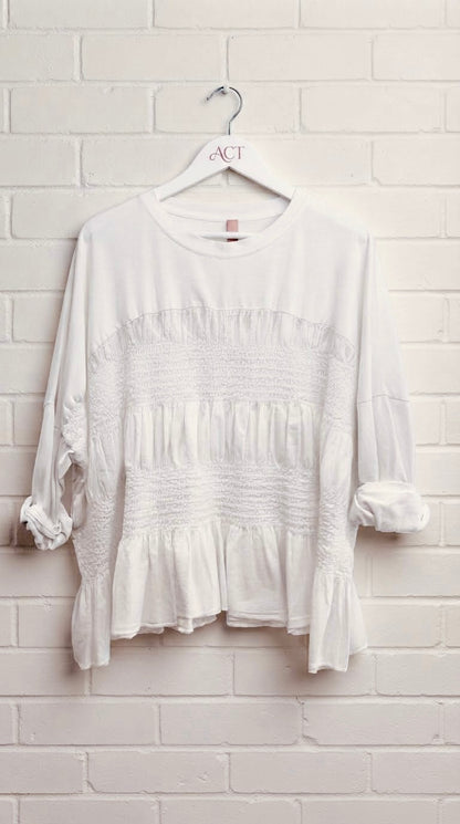 Camiseta Basic Manga Larga Nido de abeja +5 colores