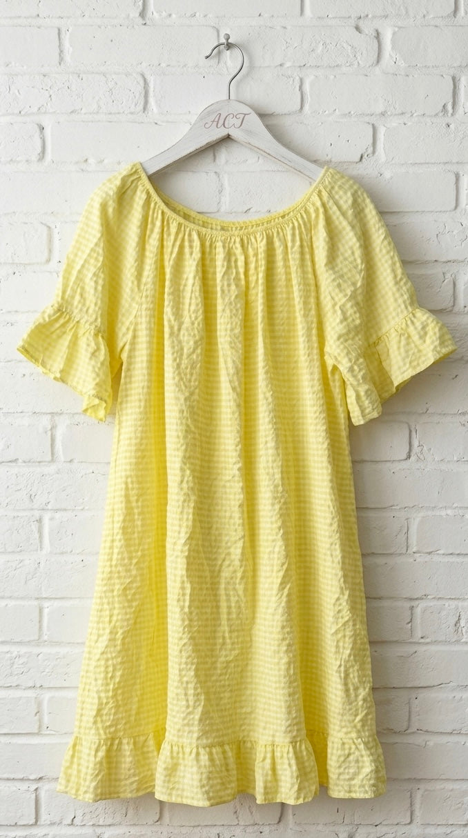 Vestido volantes vichy +7 colores
