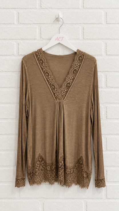 Lingerie-style T-shirt +5 colors