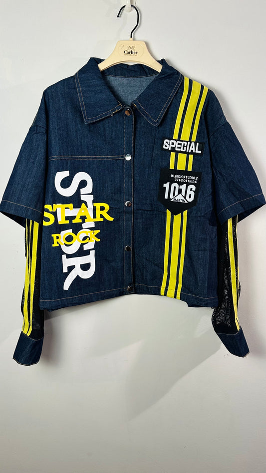 Sobre camisa star rock