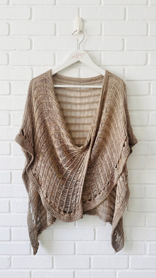Poncho de hilo + 2colores