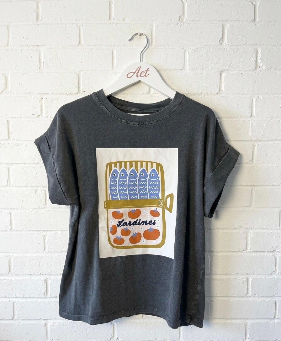 Camiseta sardines +1 color