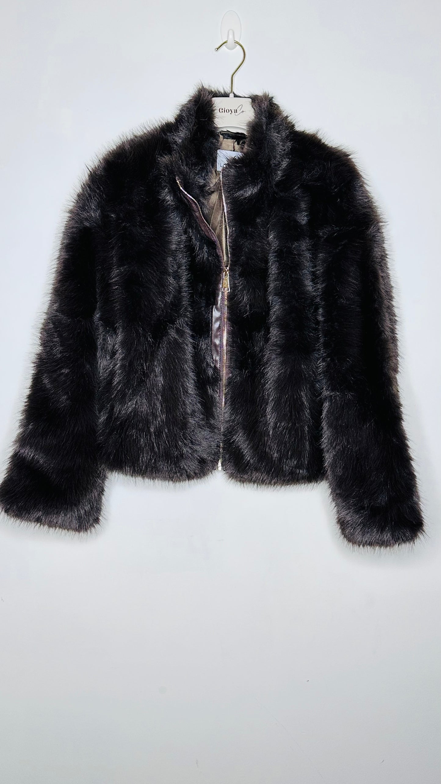 Chaqueta de pelo crop +4 colores