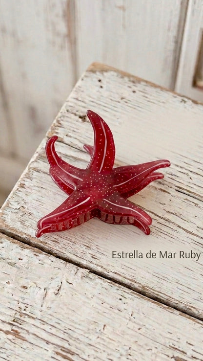 Pinza de pelo estrellita de mar +5 modelos