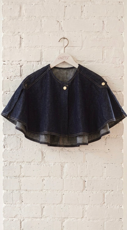 Chaqueta Vaquera Desmontable con Capa