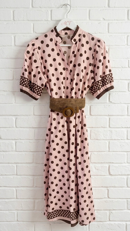 Vestido camisero polka +1 color