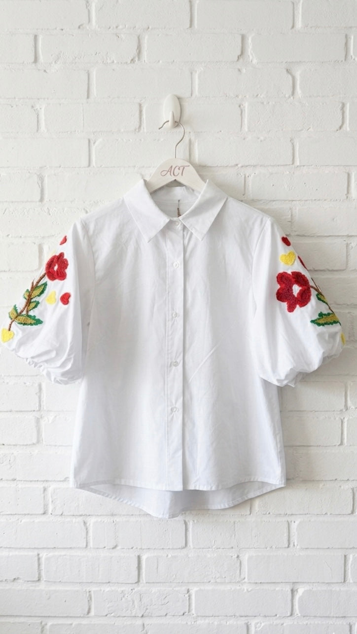 Camisa Amapola bordada+2 colores