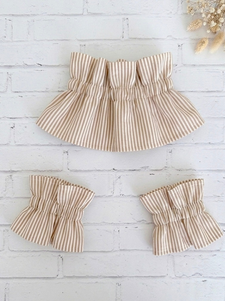 Conjunto de cuello y puños+1color