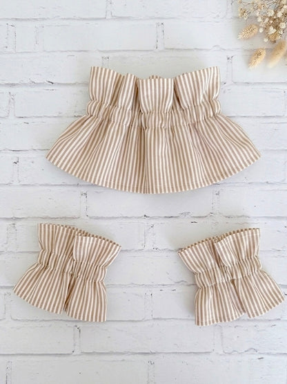 Conjunto de cuello y puños+1color