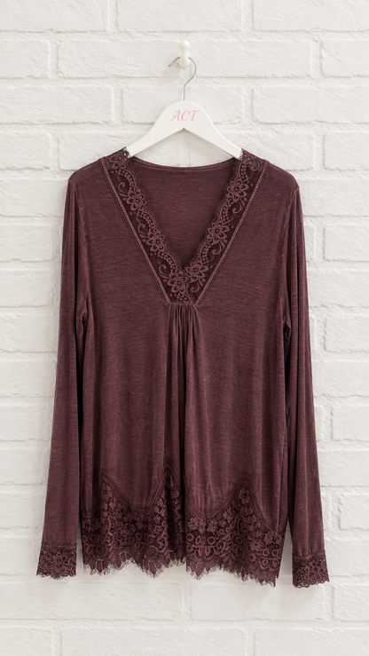 Lingerie-style T-shirt +5 colors