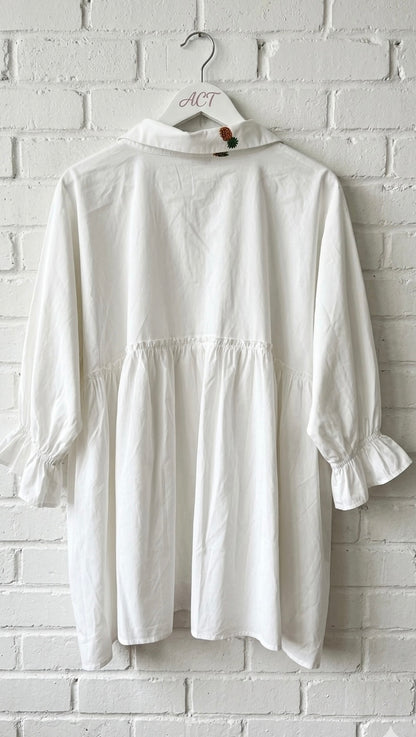 Blusa bordada frutal piñas (copia)