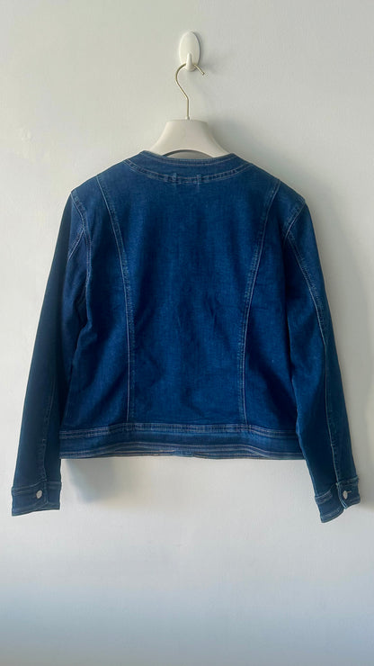 Cazadora tejana con bolsillos