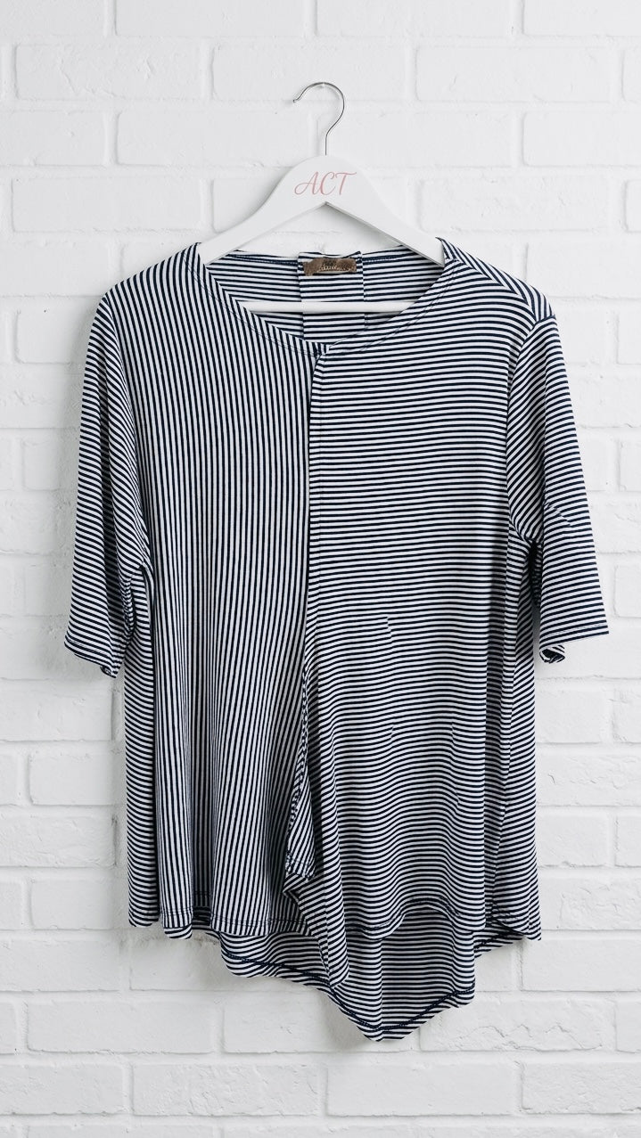 Camiseta oversize rayas +1 color