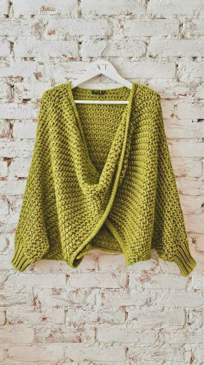 Cárdigan Poncho Cruzado +5colores
