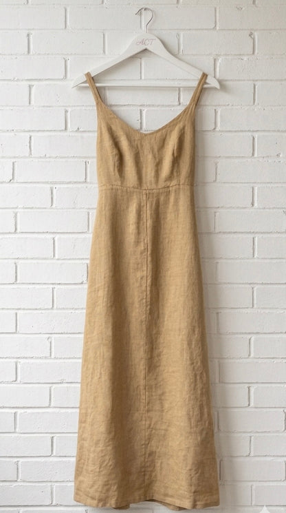 Vestido de lino oasis fluido +9 colores