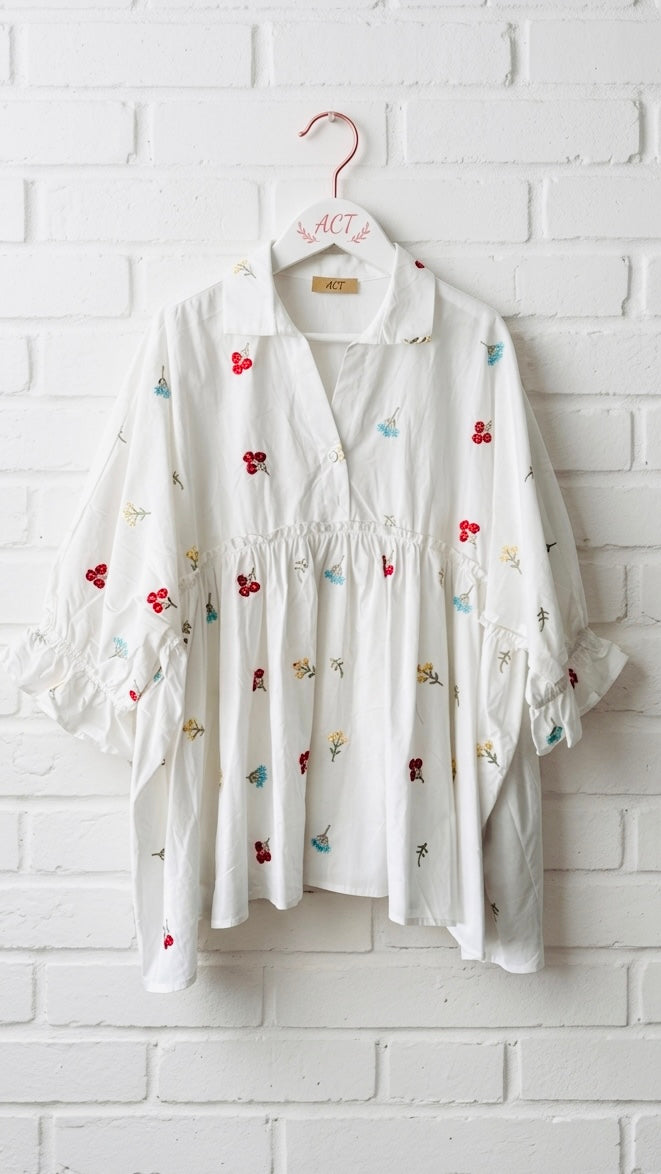 Blusa bordada mix
