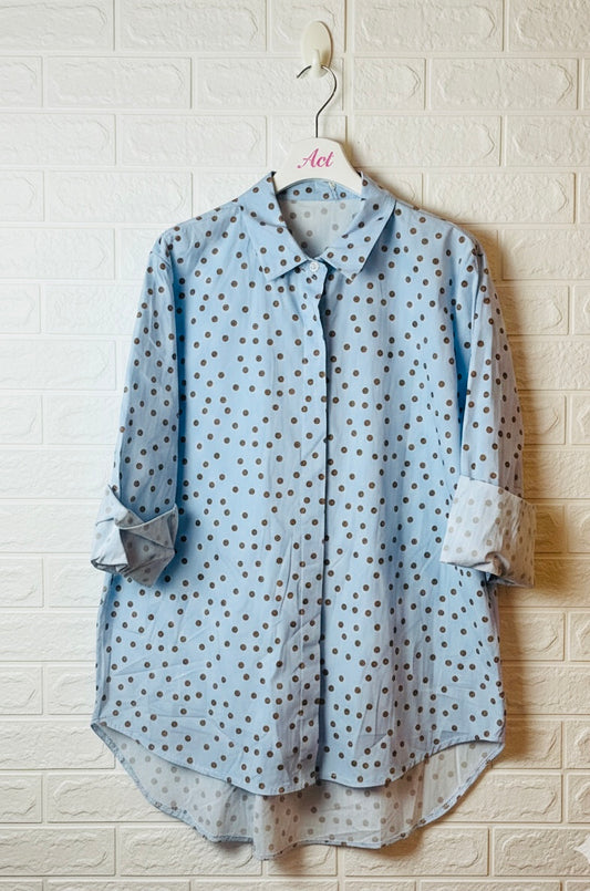 Camisa básica topos + 1 color