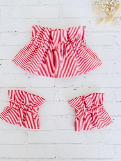 Conjunto de cuello y puños+1color