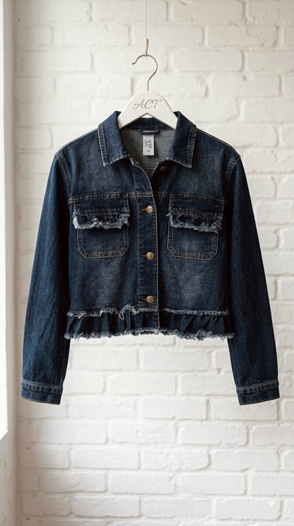 Chaqueta Denim Azul & Volante