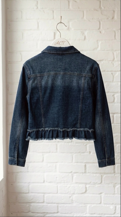 Chaqueta Denim Azul & Volante