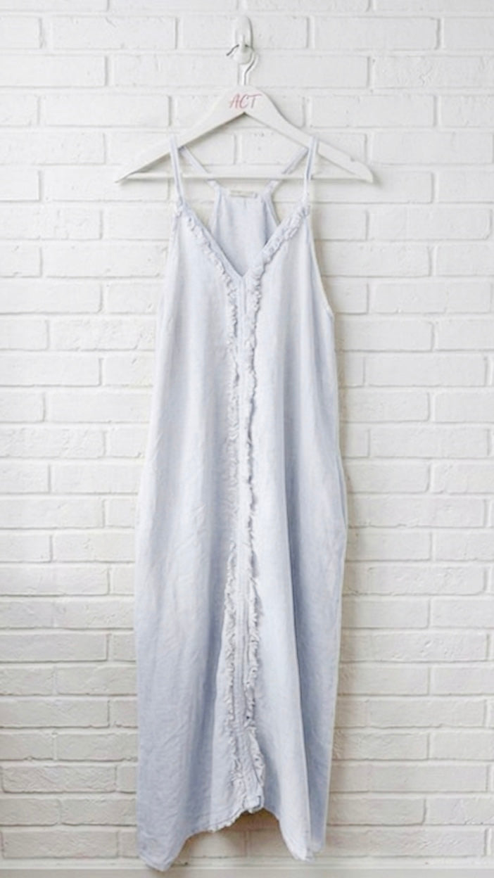Vestido lino desfilado +7 colores