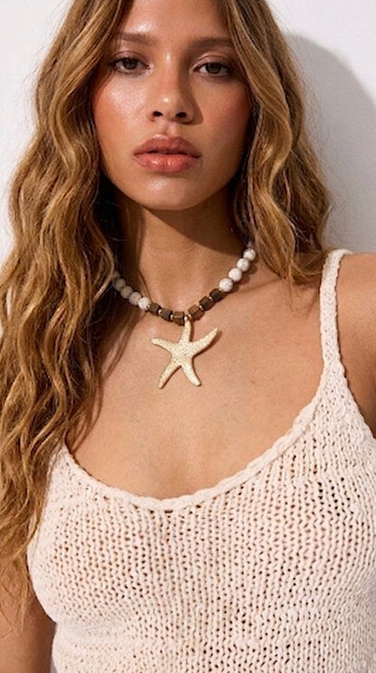 Collar estrella de arena