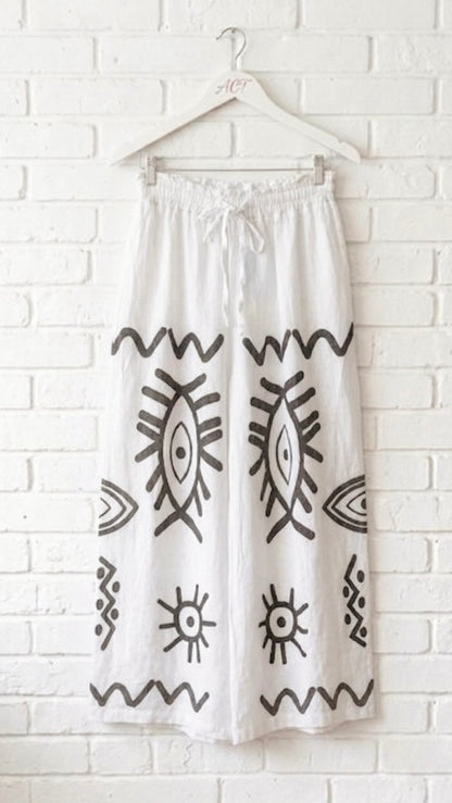 Pantalón boho ojo místico