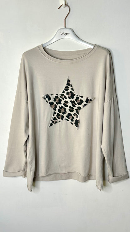 Sudadera de estrella print +2 colores