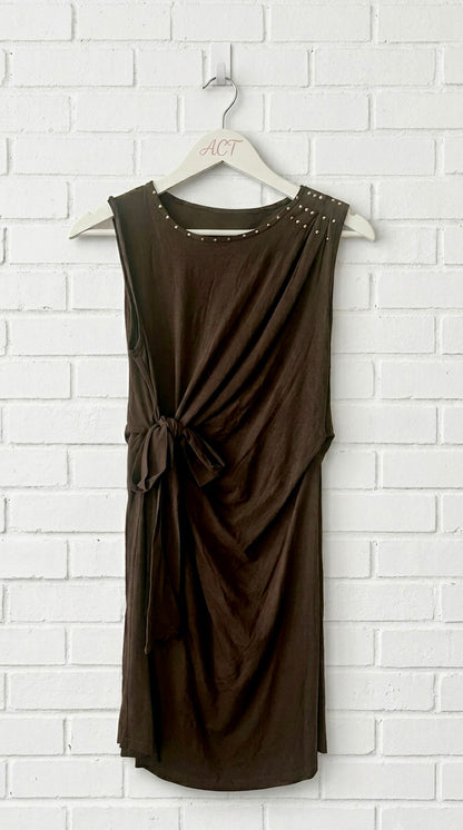 Vestido lazada con tachas +3 colores