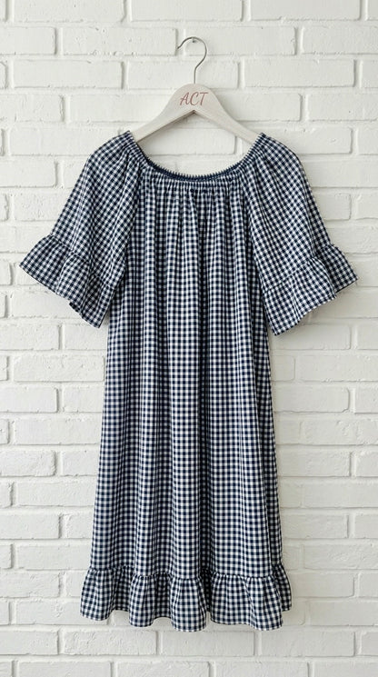 Vestido volantes vichy +7 colores