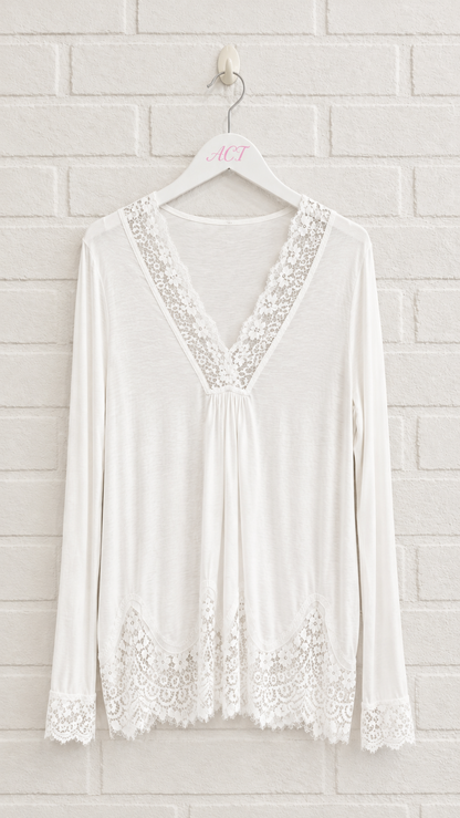 Lingerie-style T-shirt +5 colors