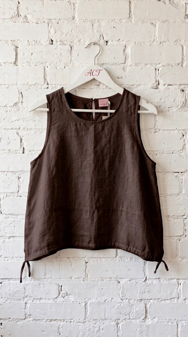 Blusa de Lino con Lazos Laterales +4 colores