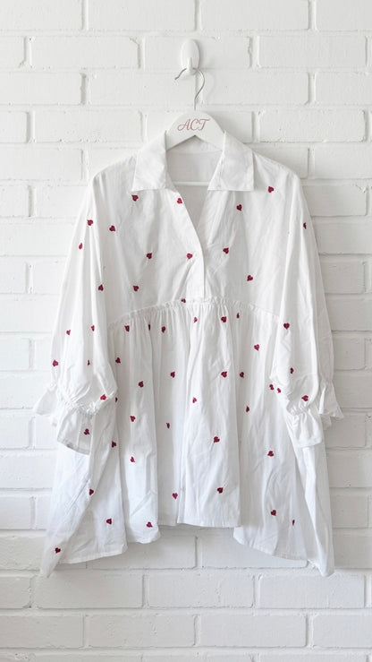 Blusa bordada frutal +2 colores