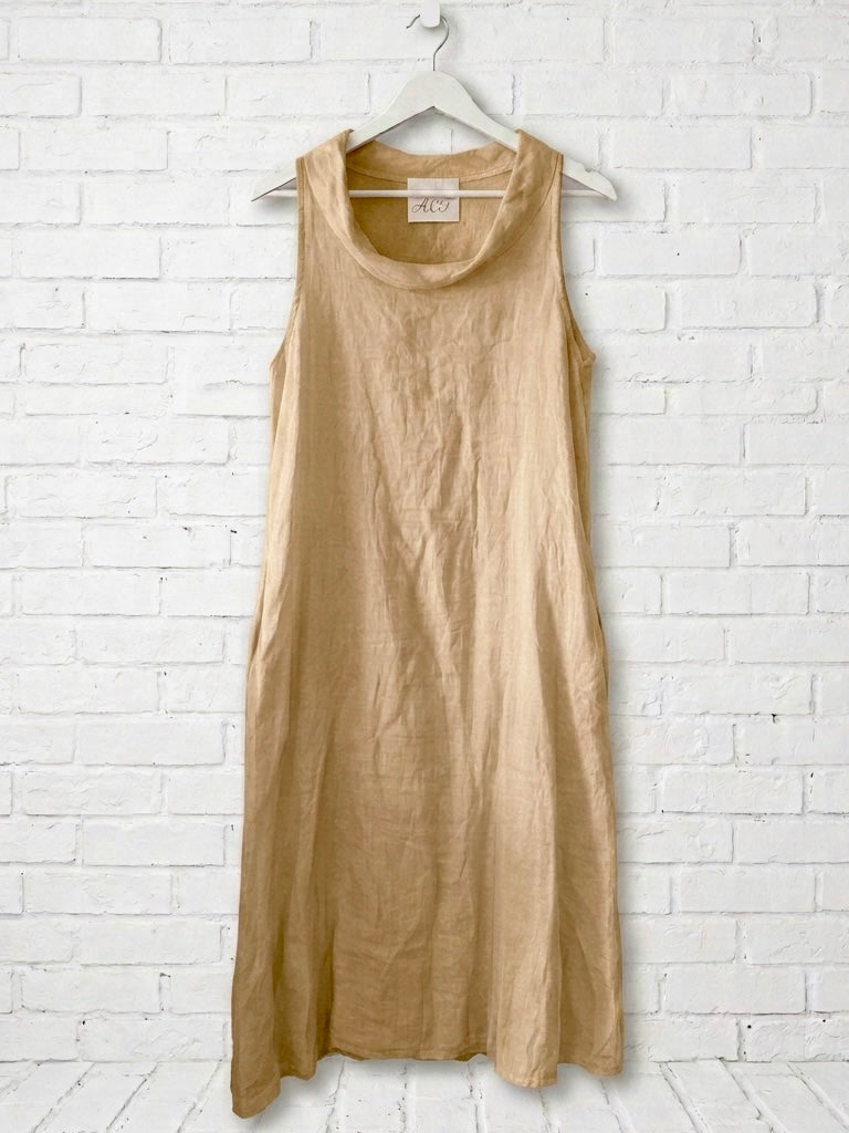 Vestido lino Valeria+9 colores