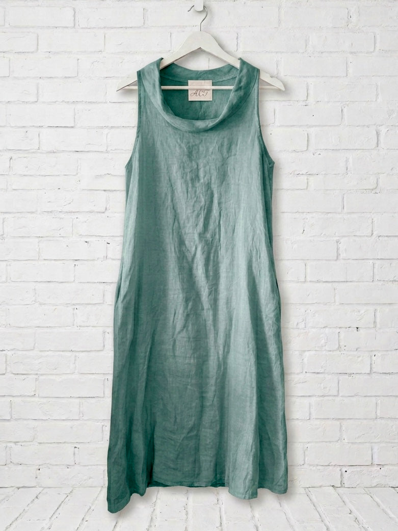 Vestido lino Valeria+9 colores