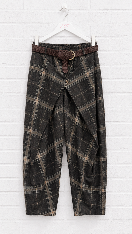 Pantalón Cruzado Tartán +2 colores
